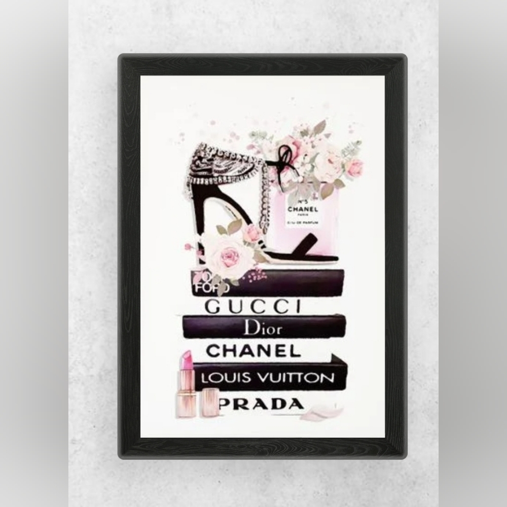 Chanel 5"×7" Framed wall art